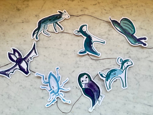 Night Walk Paper Garland