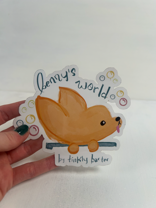 Benny World Large Vinyl Sticker